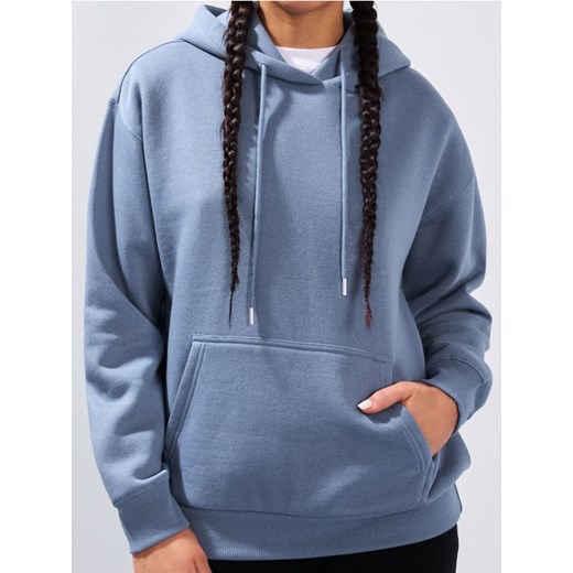 Sinsay - Bluza z kapturem - niebieski ze sklepu Sinsay w kategorii Bluzy damskie - zdjęcie 185710335