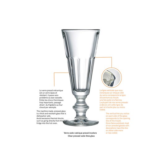 La Rochère France Kieliszki (6 szt.) &quot;Perigord&quot; do szampana - 160 ml La Rochère France onesize Limango Polska promocja