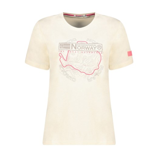 Geographical Norway Koszulka w kolorze kremowym ze sklepu Limango Polska w kategorii Bluzki damskie - zdjęcie 185712386