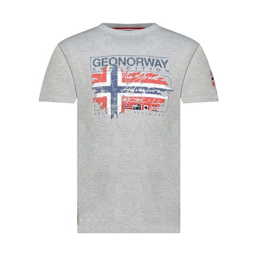 Geographical Norway Koszulka &quot;Jrusty&quot; w kolorze szarym ze sklepu Limango Polska w kategorii T-shirty męskie - zdjęcie 185712409