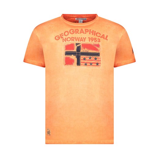 Geographical Norway Koszulka &quot;Jotz&quot; w kolorze pomarańczowym ze sklepu Limango Polska w kategorii T-shirty męskie - zdjęcie 185712417