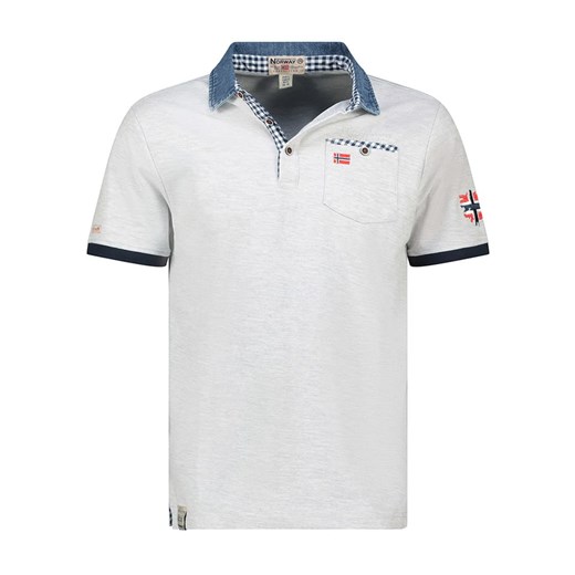 Geographical Norway Koszulka polo &quot;Kerwin&quot; w kolorze białym ze sklepu Limango Polska w kategorii T-shirty męskie - zdjęcie 185712448