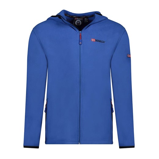 Geographical Norway Kurtka polarowa &quot;Unicia&quot; w kolorze niebieskim ze sklepu Limango Polska w kategorii Bluzy męskie - zdjęcie 185712488