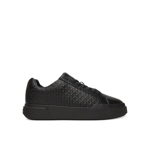 Sneakersy Calvin Klein Chunky Cupsole Laceup Lth Aop YM0YM01383 Czarny ze sklepu eobuwie.pl w kategorii Buty sportowe męskie - zdjęcie 185712696