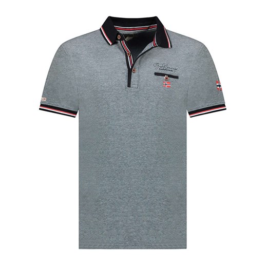 Geographical Norway Koszulka polo &quot;Kblended&quot; w kolorze szarym ze sklepu Limango Polska w kategorii T-shirty męskie - zdjęcie 185713008