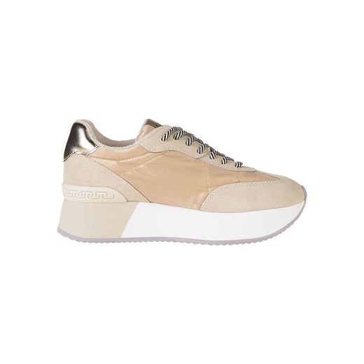 Liu Jo Skórzane sneakersy &quot;Dreamy&quot; w kolorze beżowo-złoto-zielonym Liu Jo 39 okazja Limango Polska