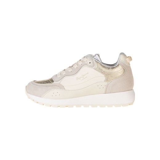 Pepe Jeans FOOTWEAR Sneakersy w kolorze kremowo-złoto-beżowym ze sklepu Limango Polska w kategorii Buty sportowe damskie - zdjęcie 185713186