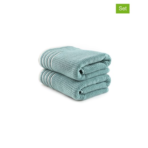 Elizabed Ręczniki (2 szt.) w kolorze turkusowym do rąk Elizabed 50x90 cm wyprzedaż Limango Polska