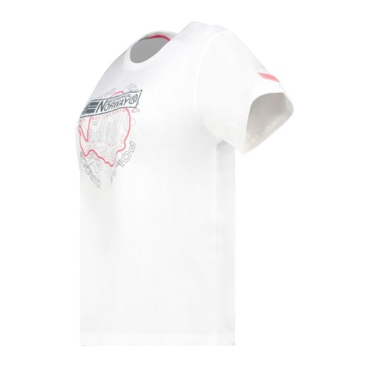 Geographical Norway Koszulka w kolorze białym Geographical Norway M wyprzedaż Limango Polska