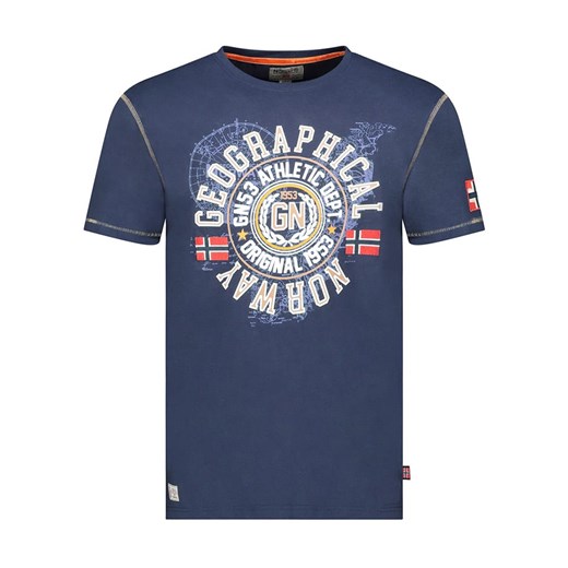 Geographical Norway Koszulka &quot;Jodept&quot; w kolorze granatowym ze sklepu Limango Polska w kategorii T-shirty męskie - zdjęcie 185713566