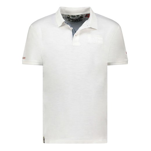 Geographical Norway Koszulka polo &quot;Kslub&quot; w kolorze białym ze sklepu Limango Polska w kategorii T-shirty męskie - zdjęcie 185713606