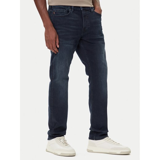 BOSS Spodnie materiałowe Sisla-9 50544866 Czarny Regular Fit ze sklepu MODIVO w kategorii Spodnie męskie - zdjęcie 185713679