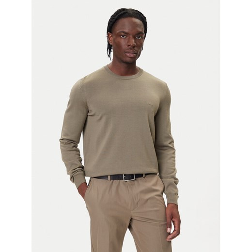 BOSS Sweter Botto-L 50476364 Brązowy Regular Fit ze sklepu MODIVO w kategorii Swetry męskie - zdjęcie 185713697