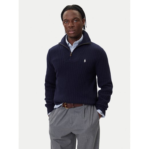 Polo Ralph Lauren Sweter 710974167001 Granatowy Regular Fit ze sklepu MODIVO w kategorii Swetry męskie - zdjęcie 185713698