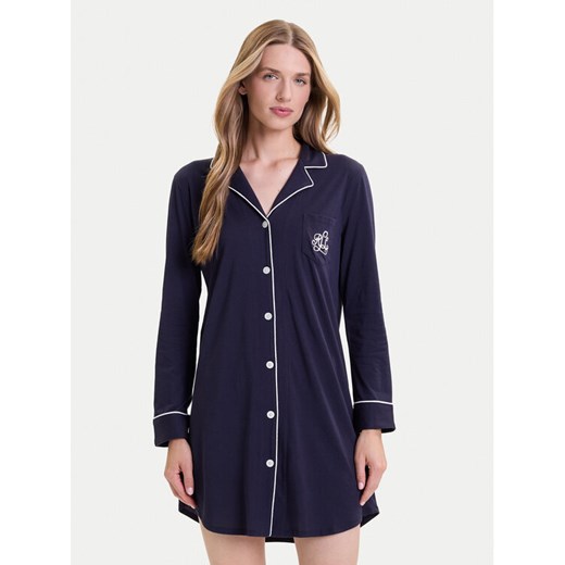 Lauren Ralph Lauren Koszula nocna I811950 Granatowy Regular Fit ze sklepu MODIVO w kategorii Koszule nocne - zdjęcie 185713706