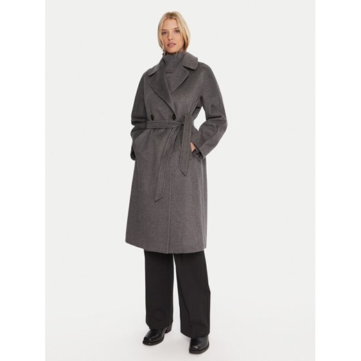 Weekend Max Mara Płaszcz przejściowy Cascia 2525016072 Szary Regular Fit ze sklepu MODIVO w kategorii Płaszcze damskie - zdjęcie 185713749