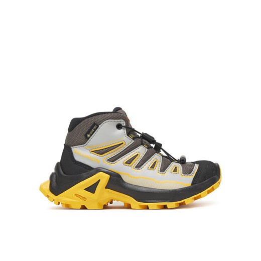 Salomon Trekkingi X Ultra Mid Gore-Tex L47746000 Szary ze sklepu MODIVO w kategorii Buty trekkingowe damskie - zdjęcie 185713756
