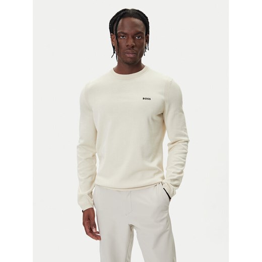 BOSS Sweter K_Ever-X 50541940 Beżowy Regular Fit ze sklepu MODIVO w kategorii Swetry męskie - zdjęcie 185713785