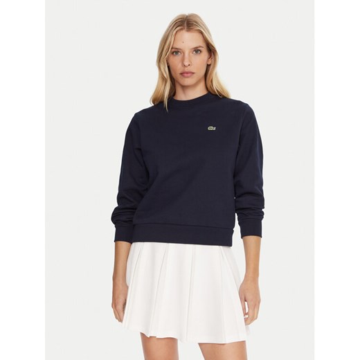 Lacoste Bluza SF5270 Granatowy Regular Fit ze sklepu MODIVO w kategorii Bluzy damskie - zdjęcie 185713789