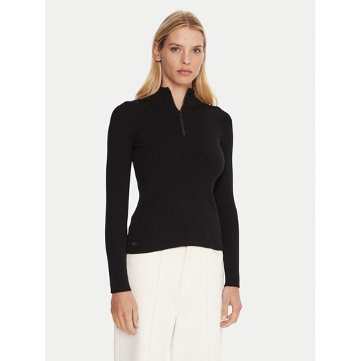Lacoste Sweter AF4144 Czarny Regular Fit ze sklepu MODIVO w kategorii Swetry damskie - zdjęcie 185713797