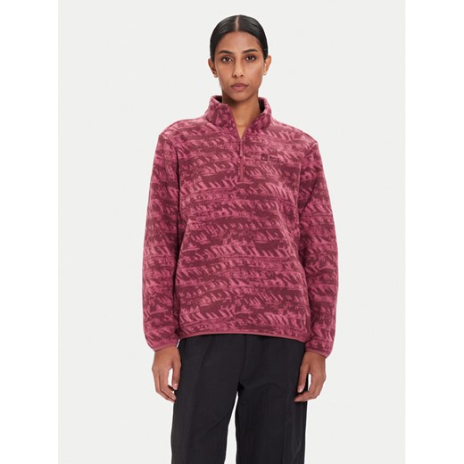 Jack Wolfskin Polar Big Sky A65449 Bordowy Relaxed Fit ze sklepu MODIVO w kategorii Bluzy damskie - zdjęcie 185713867