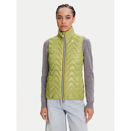 K-Way Bezrękawnik Viole K3122IW Zielony Slim Fit ze sklepu MODIVO w kategorii Kamizelki damskie - zdjęcie 185713869