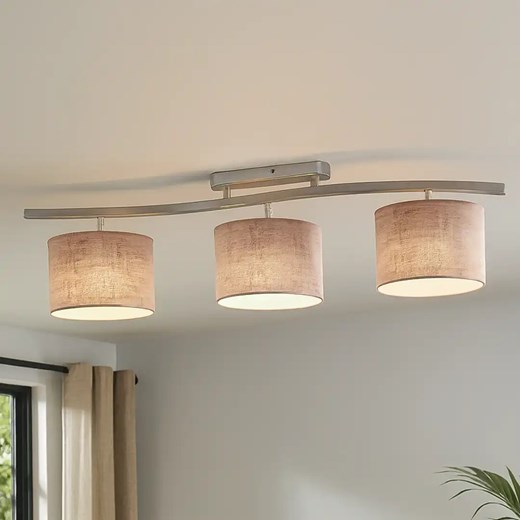 Nowoczesna 3-punktowa lampa sufitowa do salonu CARTAGENA VELUR z regulacją ze sklepu Lysne w kategorii Lampy sufitowe - zdjęcie 185715708