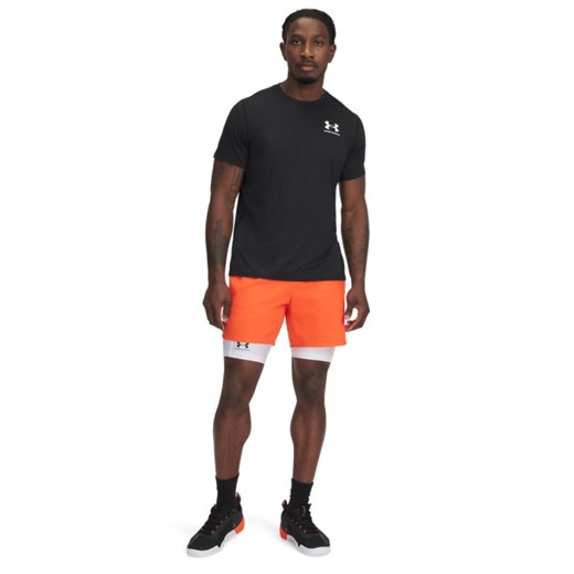 Męskie spodenki treningowe Under Armour UA Vanish Elite Short - pomarańczowe ze sklepu Sportstylestory.com w kategorii Spodenki męskie - zdjęcie 185716058