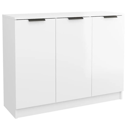 Minimalistyczna komoda w kolorze biały połysk - Garora ze sklepu Edinos.pl w kategorii Komody - zdjęcie 185717219