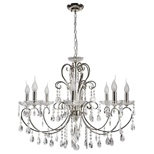Żyrandol ośmioramienny w stylu glamour K154 C6-D48 ze sklepu Edinos.pl w kategorii Lampy wiszące - zdjęcie 185717566
