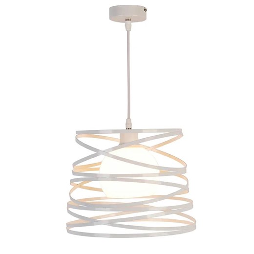 Nowoczesna biała lampa wisząca - C2-Z89 Lumes Edinos.pl