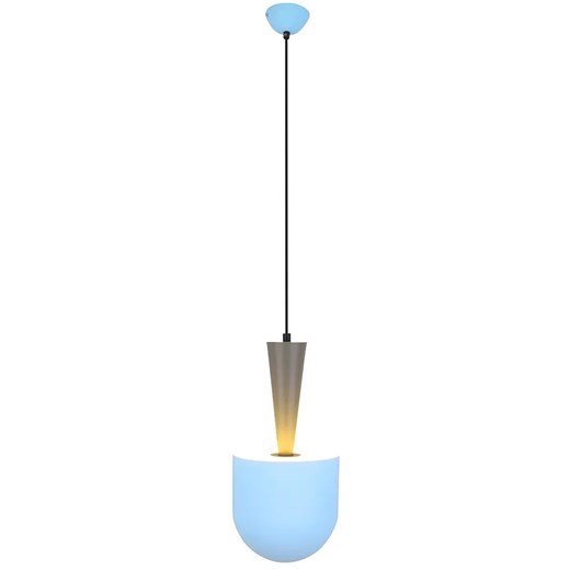 Niebieska lampa wisząca w stylu skandynawskim - R0-G54 ze sklepu Edinos.pl w kategorii Lampy wiszące - zdjęcie 185718186