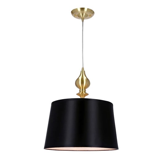 Wisząca lampa z czarnym abażurem - C8-R21 ze sklepu Edinos.pl w kategorii Lampy wiszące - zdjęcie 185718319