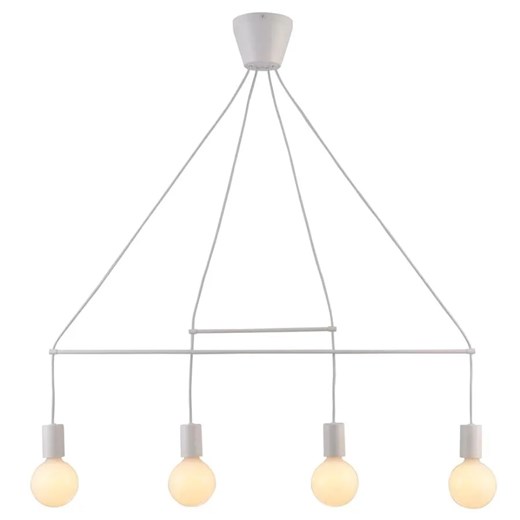 Biała industrialna lampa wisząca - 4X K167 K3-Z47 ze sklepu Edinos.pl w kategorii Lampy wiszące - zdjęcie 185718426