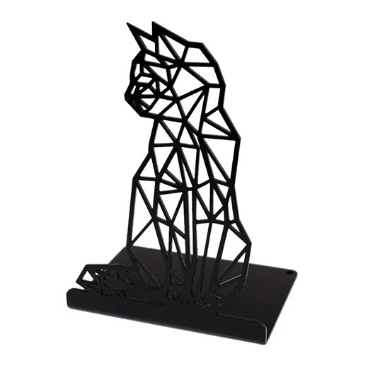 Czarna Podpórka Na Książki W Kształcie Geometrycznego Kota A2-D00 ze sklepu Edinos.pl w kategorii Akcesoria biurowe - zdjęcie 185719007
