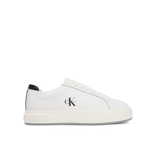 Calvin Klein Sneakersy Basket Cupsole Laceup Lth Ml YM0YM01460 Biały ze sklepu MODIVO w kategorii Buty sportowe męskie - zdjęcie 185719938