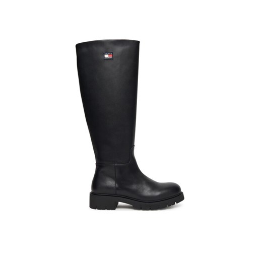 Tommy Jeans Kozaki Tjw Stretchy Long Shaft Boot EN0EN02828 Czarny ze sklepu MODIVO w kategorii Kozaki damskie - zdjęcie 185719956