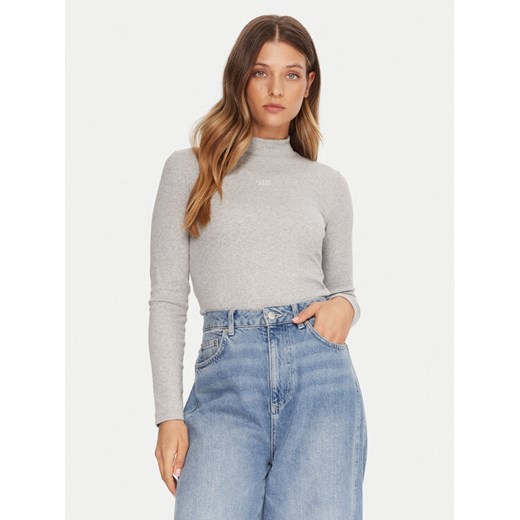 Guess Jeans Golf W5BP23 KA0H1 Szary Slim Fit ze sklepu MODIVO w kategorii Swetry damskie - zdjęcie 185720005