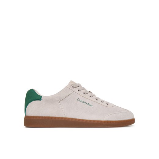 Calvin Klein Sneakersy Low Cupsole Laceup Su HM0HM01946 Beżowy ze sklepu MODIVO w kategorii Buty sportowe męskie - zdjęcie 185720006