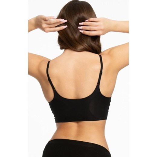 Bezszwowy top czarny Simple Bra, Kolor czarny, Rozmiar L, Julimex ze sklepu Primodo w kategorii Biustonosze - zdjęcie 185721115