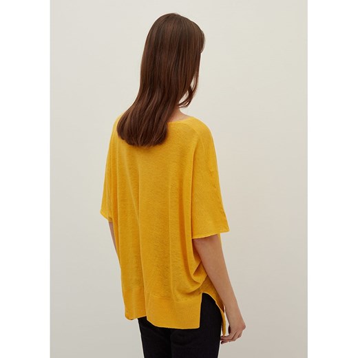 STEFANEL Lniana koszulka w kolorze żółtym Stefanel S wyprzedaż Limango Polska