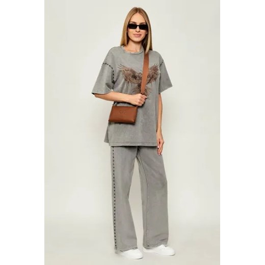 Pinko Skórzana kopertówka FLAT HORIZONTAL MINI Pinko OS Gomez Fashion Store