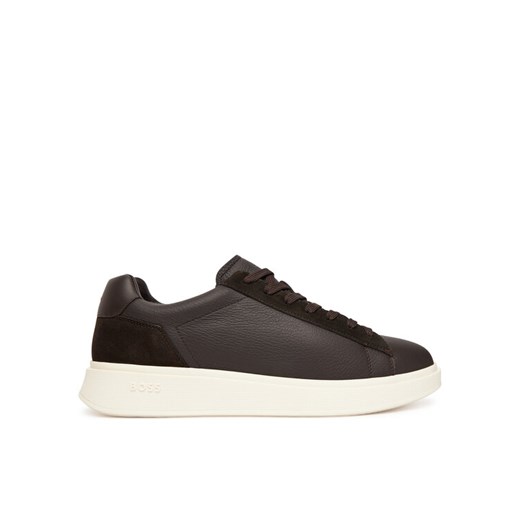 Sneakersy BOSS Bulton 50552869 Brązowy ze sklepu eobuwie.pl w kategorii Buty sportowe męskie - zdjęcie 185723018