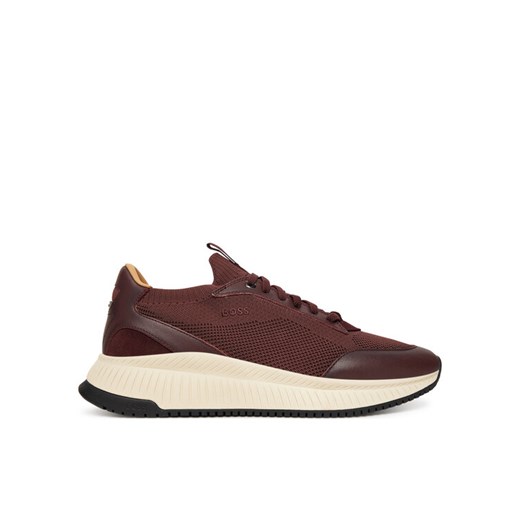 Sneakersy BOSS Ttnm Evo 50552911 Bordowy ze sklepu eobuwie.pl w kategorii Buty sportowe męskie - zdjęcie 185723057