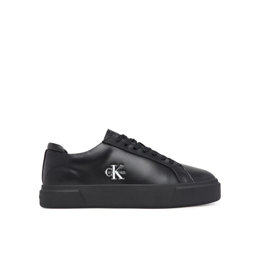 Sneakersy Calvin Klein Basket Cupsole Laceup Lth Ml YM0YM01460 Czarny ze sklepu eobuwie.pl w kategorii Buty sportowe męskie - zdjęcie 185723076