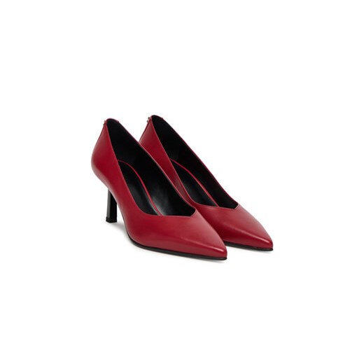 Szpilki HUGO Katniss 50552669 Bordowy 36 eobuwie.pl