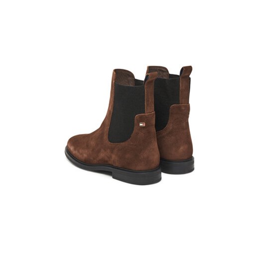 Sztyblety Tommy Hilfiger Flag Boot FW0FW08780 Brązowy Tommy Hilfiger 36 eobuwie.pl