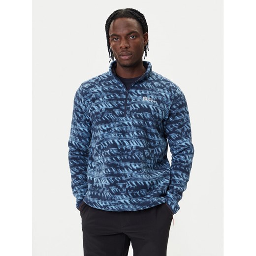 Jack Wolfskin Polar Big Sky A65447 Granatowy Relaxed Fit ze sklepu MODIVO w kategorii Bluzy męskie - zdjęcie 185724119