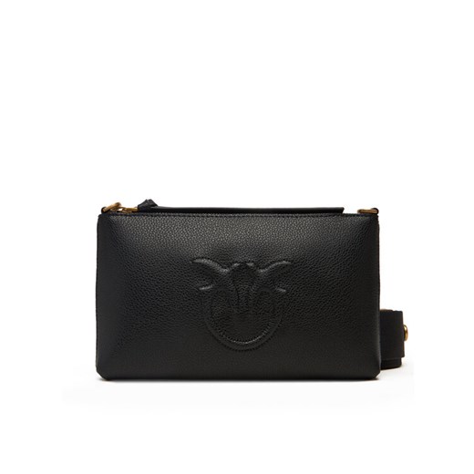Torebka PINKO Flat Horizontal Mini AI 25-26 104277 A29Q Czarny ze sklepu eobuwie.pl w kategorii Listonoszki - zdjęcie 185725549