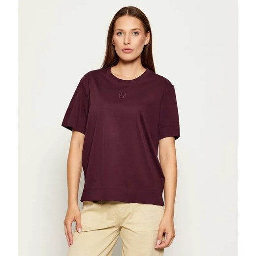 BOSS BLACK T-shirt Elpha_Placed3 | Regular Fit ze sklepu Gomez Fashion Store w kategorii Bluzki damskie - zdjęcie 185726487